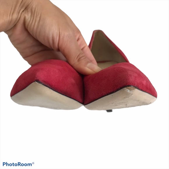 Sandro Paris red suede pump heels Sz EU 39 - Picture 11 of 16